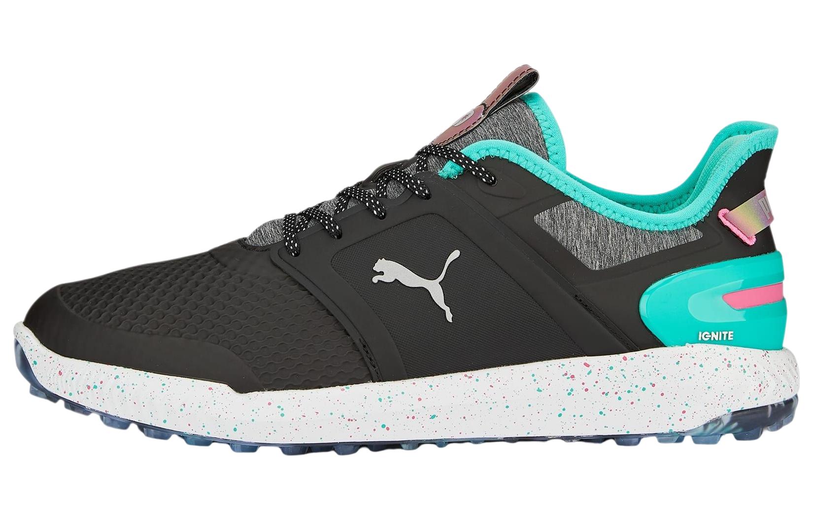 Кроссовки мужские PUMA Ignite Series Elevate Low top черно-зелёные, 42.5 EU