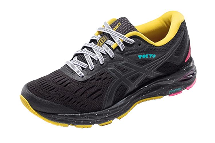 Кроссовки женские ASICS Gel Cumulus 20 Tokyo Marathon черные-желтые, 37 EU