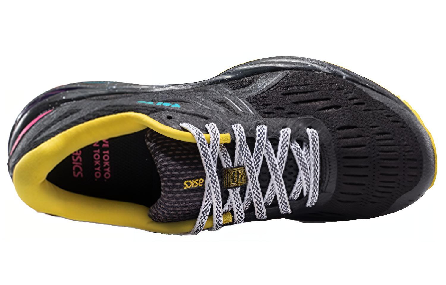 Кроссовки женские ASICS Gel Cumulus 20 Tokyo Marathon черные-желтые, 37 EU