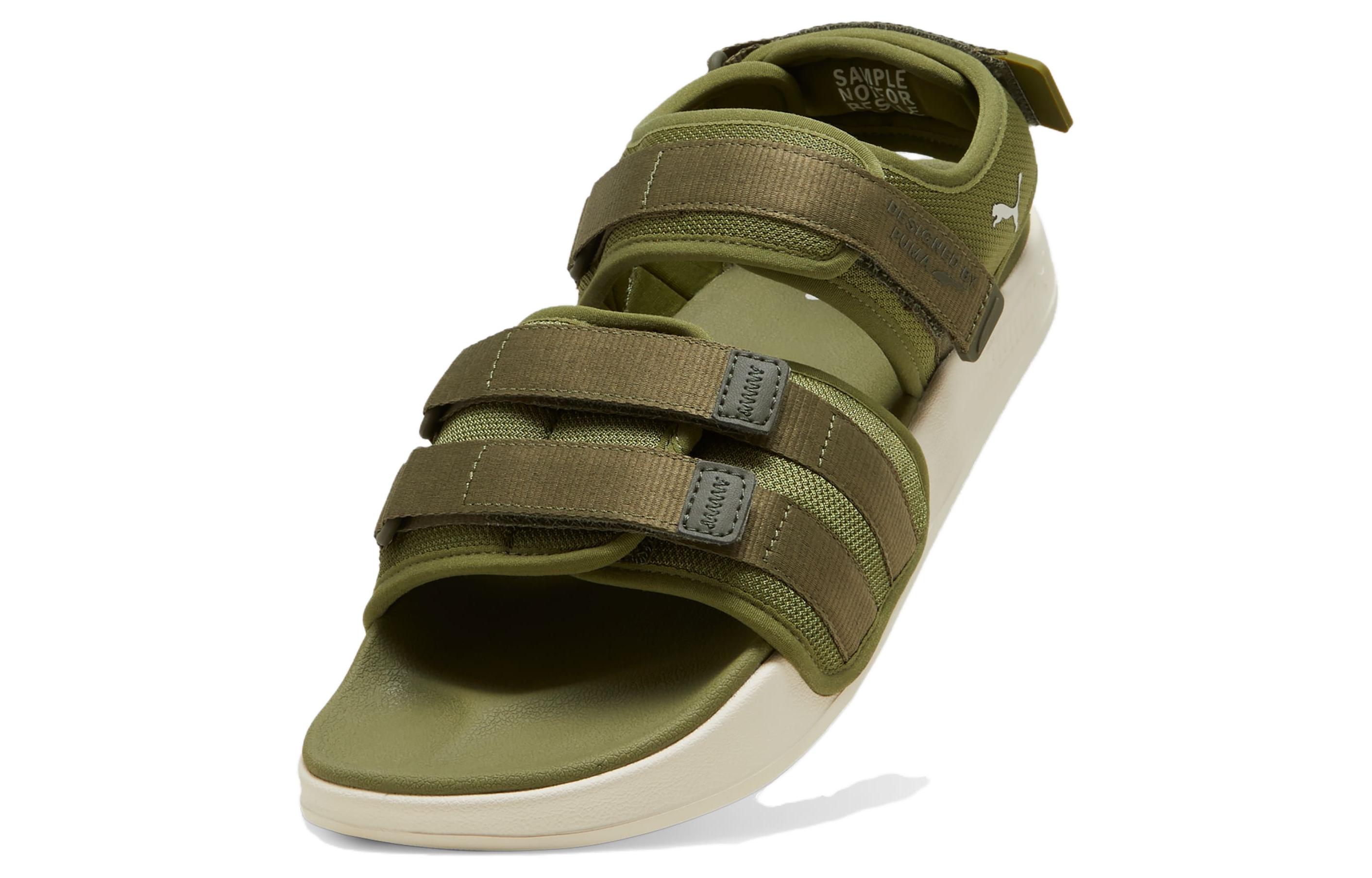 Сандалии унисекс PUMA Leadcat оливковые, 43 EU