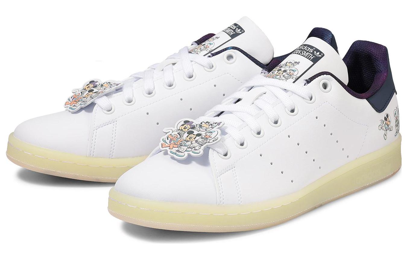 Кроссовки унисекс Adidas Stan Smith X Disney Mickey & Friends белые-желтые, 39 1/3 EU