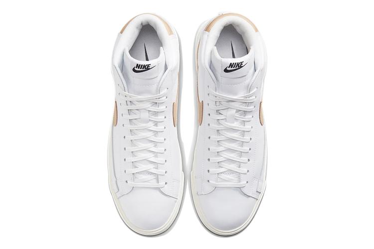 Кроссовки унисекс Nike Blazer Mid Premium light patina, 42.5 EU