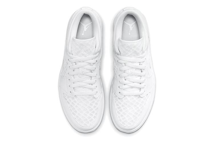 Кеды женские Jordan 1 Retro Low Breathe белые, 35.5 EU