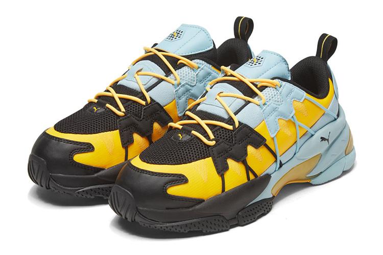 Кроссовки унисекс PUMA Lqdcell Omega Striped Knit черные, 37 EU