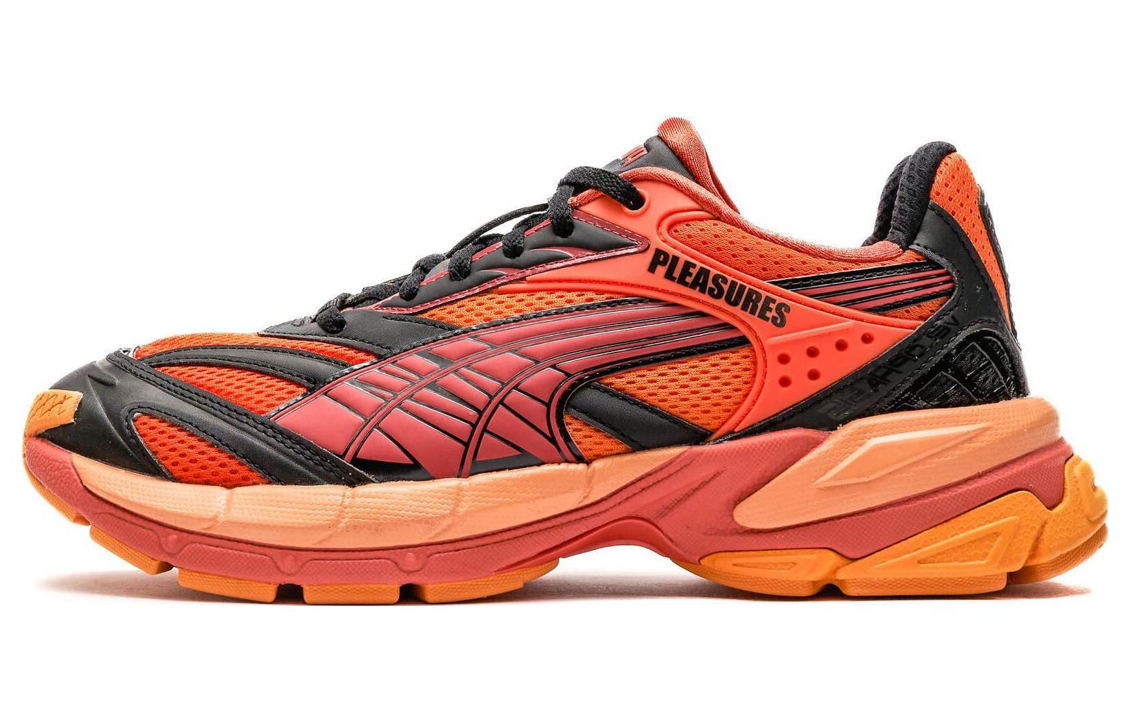 Кроссовки унисекс PUMA Velophasis Pleasures Layers оранжевые