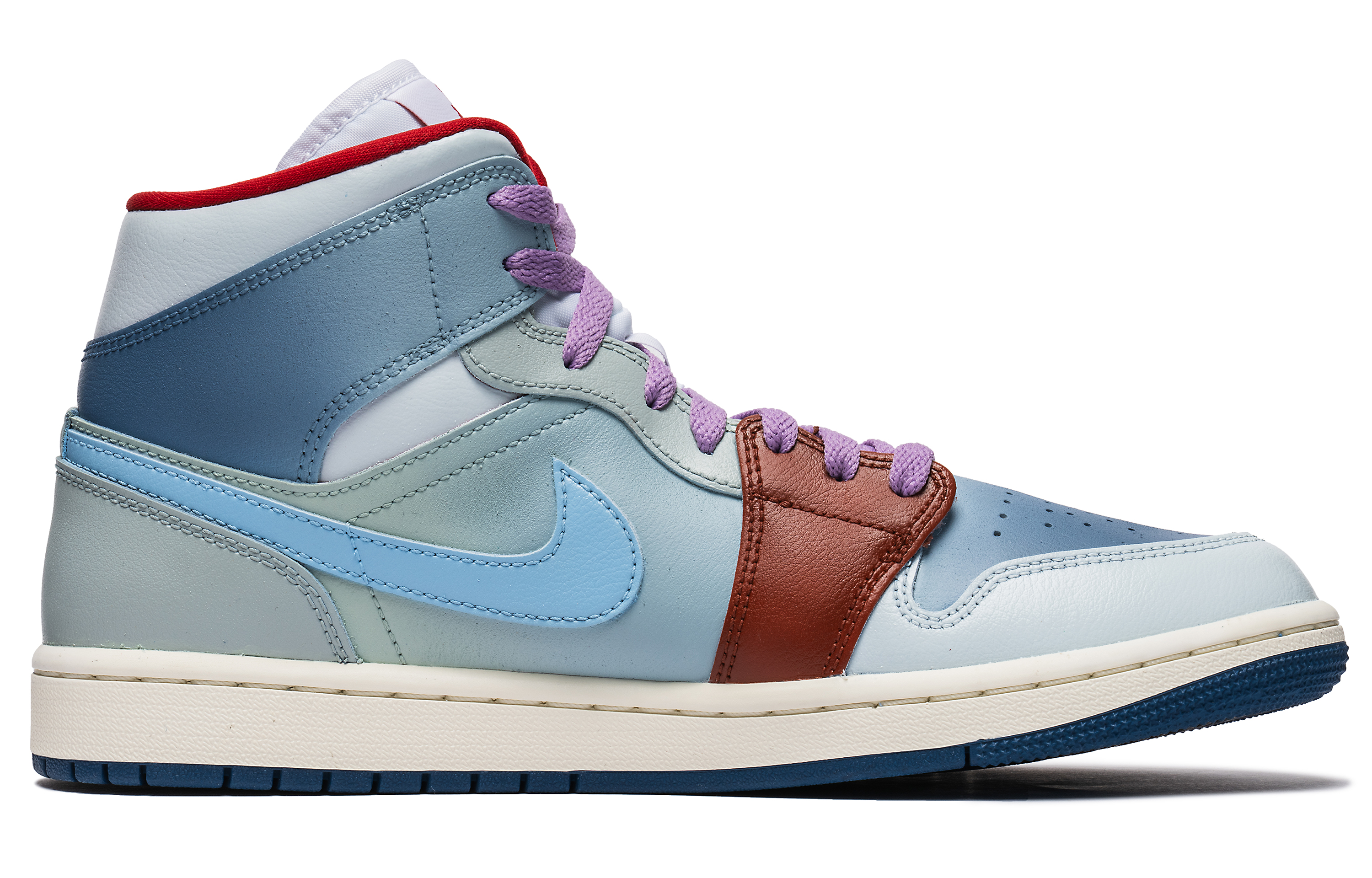 Кроссовки унисекс Jordan Air Jordan 1 High Top серые, 36.5 EU