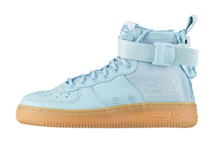 Спортивные кеды женские Nike SF Air Force 1 Mid Ocean Bliss, blue-tan