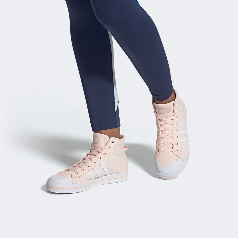 Кеды женские Adidas Neo Bravada Mid розовые, 36 2/3 EU