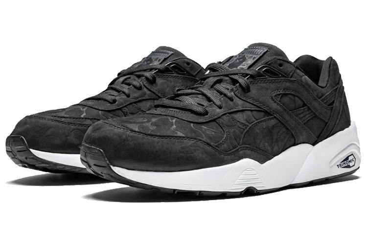 Кроссовки унисекс PUMA R698 Low Bape Camo черные, 40 EU