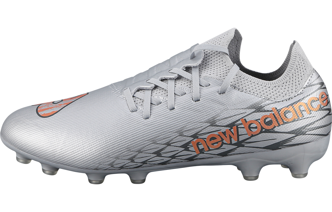 Бутсы мужские New Balance Furon V7 Destroy Ag серебристые