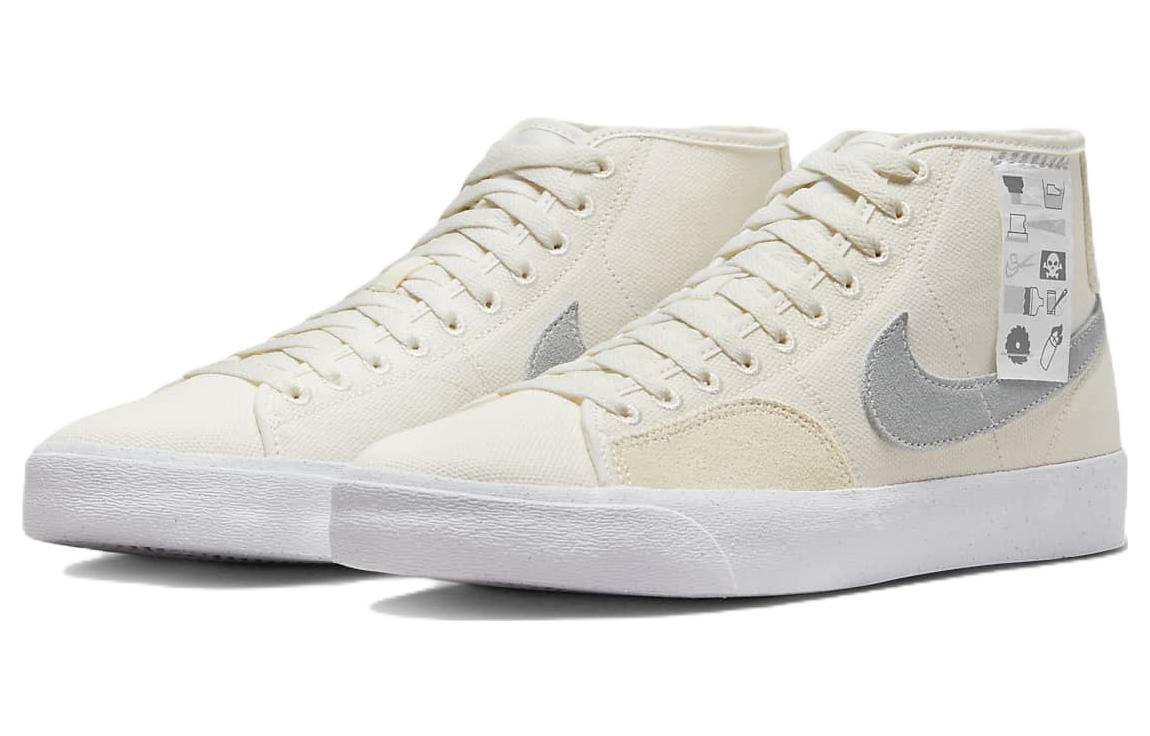Кеды мужские Nike SB Blazer Court Mid Premium белые, 41 EU