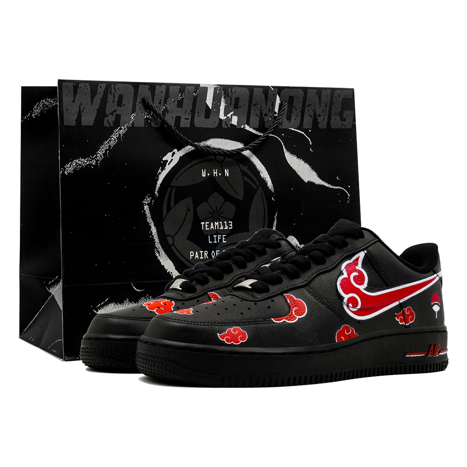 Кроссовки унисекс Nike Air Force 1 Van Gogh черные