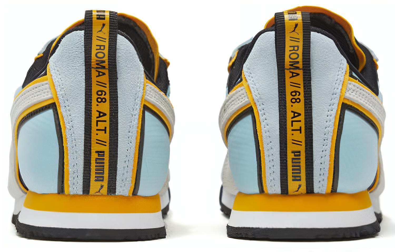 Кроссовки унисекс PUMA Roma Alt синие и золотые, 42 EU