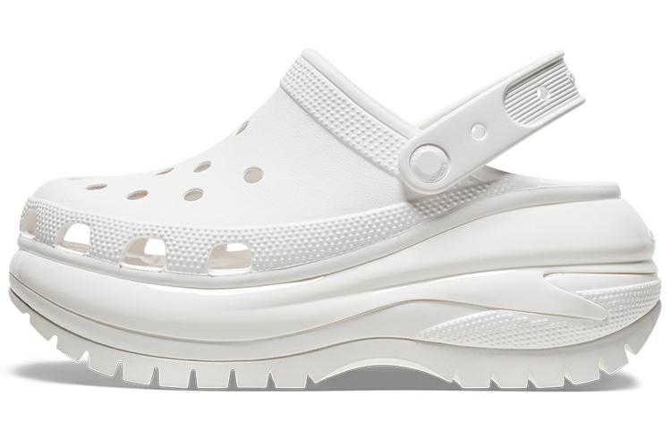 Шлепанцы Crocs Classic Mega Crush белые