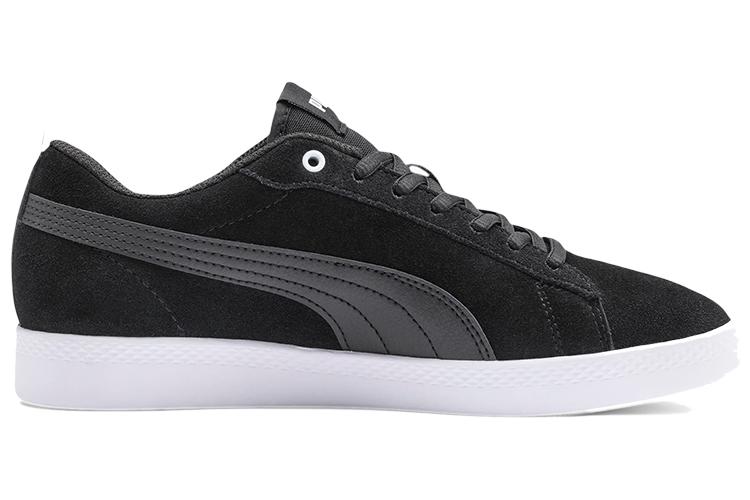Кеды женские PUMA Smash V2 Sd черно-белые, 37 EU
