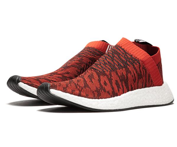 Кроссовки унисекс Adidas NMD CS2 Glitch red-white, 44 2/3 EU