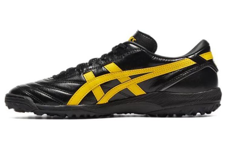 Бутсы мужские ASICS C3 FF TF черные, желтые, 39.5 EU