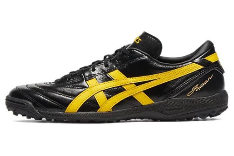 Бутсы мужские ASICS C3 FF TF черные, желтые, 39.5 EU