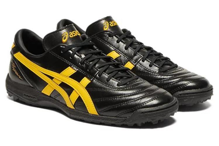 Бутсы мужские ASICS C3 FF TF черные, желтые, 39.5 EU