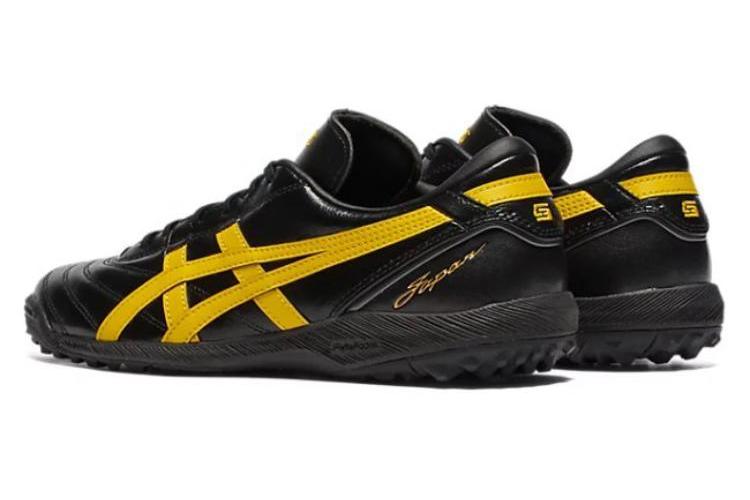 Бутсы мужские ASICS C3 FF TF черные, желтые, 39.5 EU
