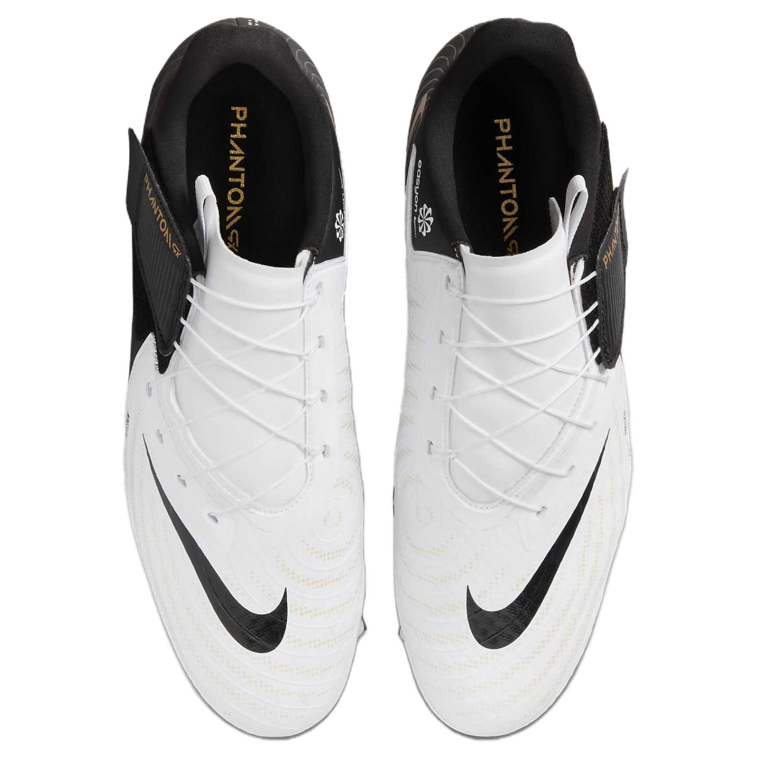 Футбольные бутсы Nike Phantom GX 2 Academy EasyOn MG белые черные металлик золотой, 44 EU
