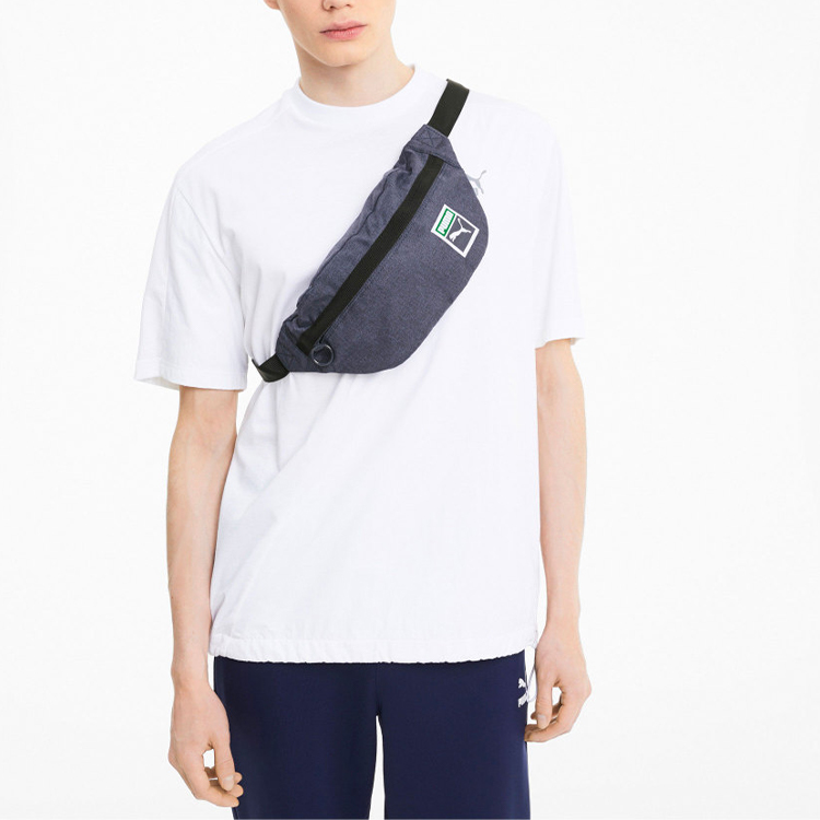 Сумка унисекс PUMA 077442-02 твидовая синяя