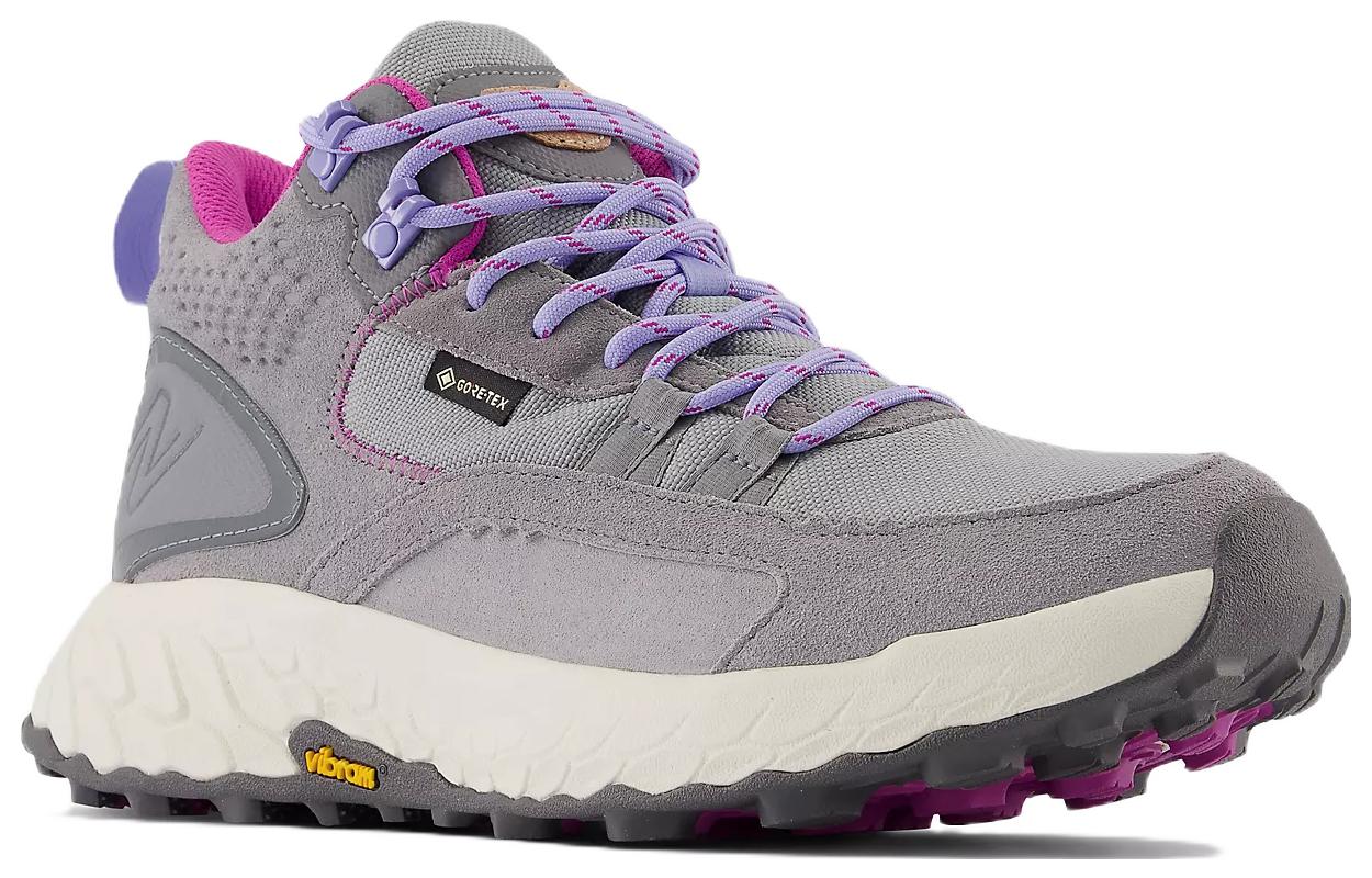 Треккинговые кроссовки женские New Balance Fresh Foam X Hierro Mid Gore Tex серые, 37 EU