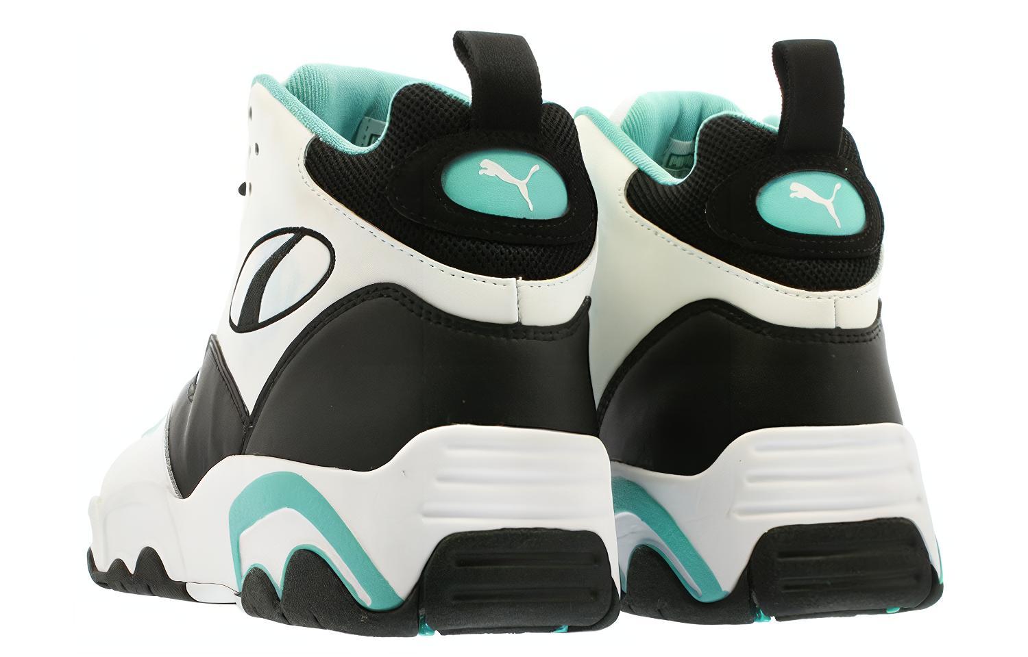 Кроссовки унисекс PUMA Source Mid белые, синие, черные, 35.5 EU