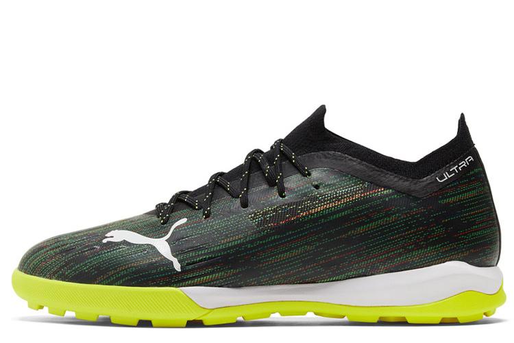 Бутсы мужские PUMA Ultra 1.2 Pro Cage черные, белые, желтые