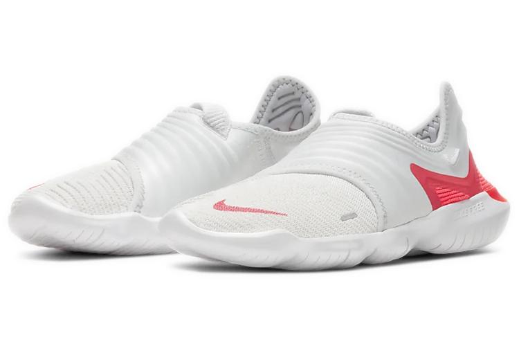 Кроссовки женские Nike Free Rn Flyknit 3.0 белые, красные, 36.5 EU