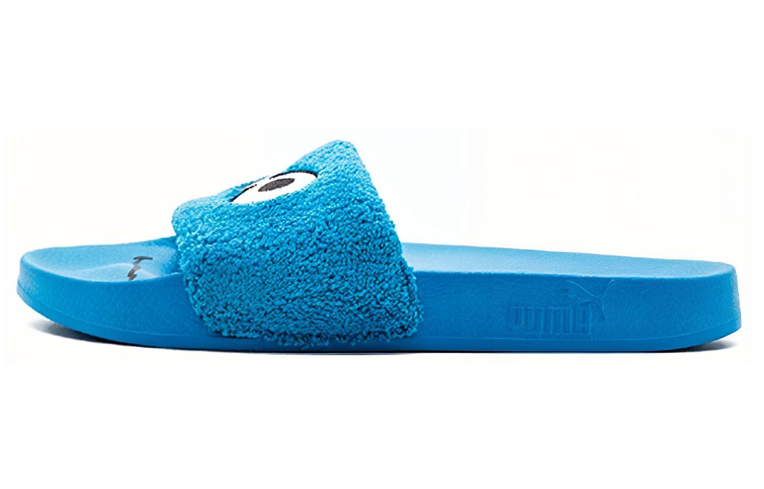 Шлепанцы унисекс Puma Leadcat Cookie Monster синие