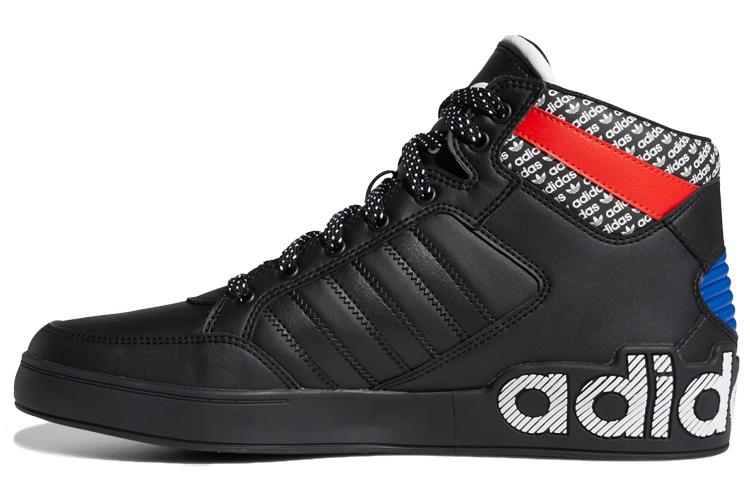 Кеды женские Adidas Hard Court High Overbranding черные-белые, 36 2/3 EU