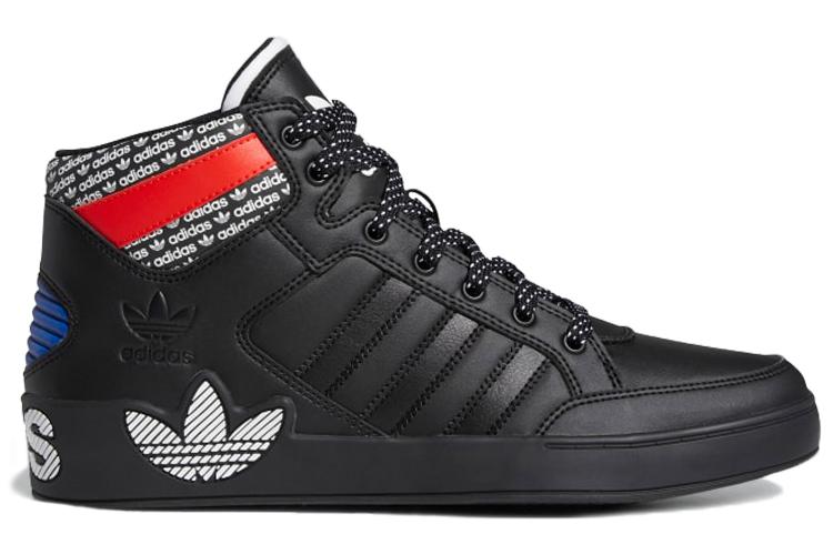 Кеды женские Adidas Hard Court High Overbranding черные-белые, 36 2/3 EU