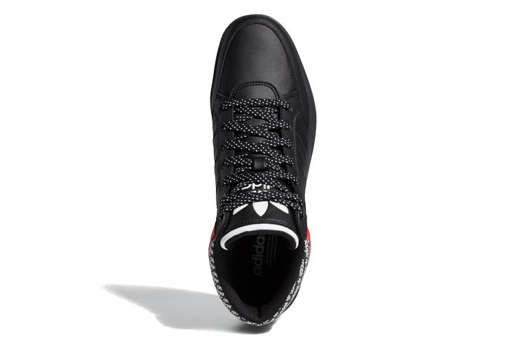 Кеды женские Adidas Hard Court High Overbranding черные-белые, 36 2/3 EU