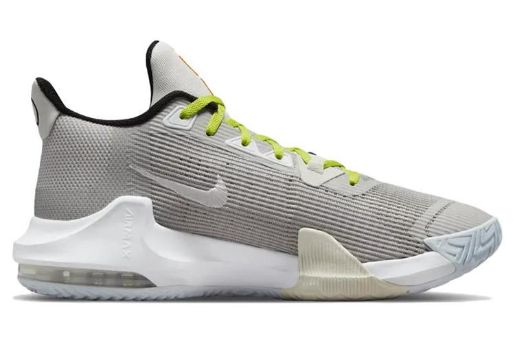 Баскетбольные кроссовки мужские Nike Air Max Impact 3, light iron ore atomic green, 44 EU