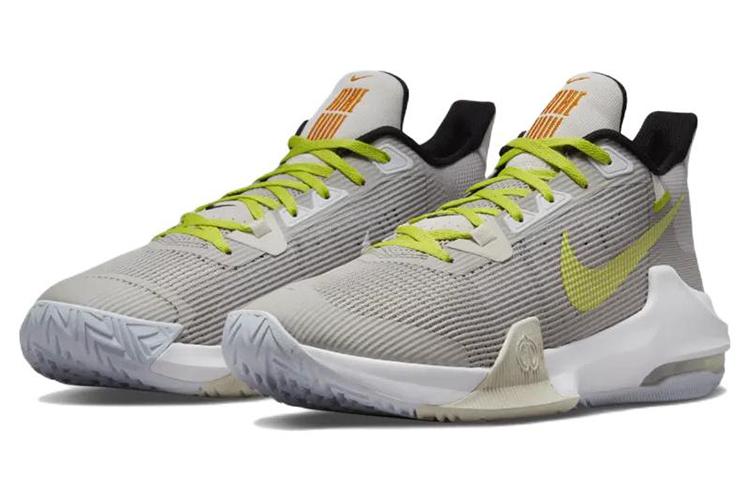 Баскетбольные кроссовки мужские Nike Air Max Impact 3, light iron ore atomic green, 44 EU