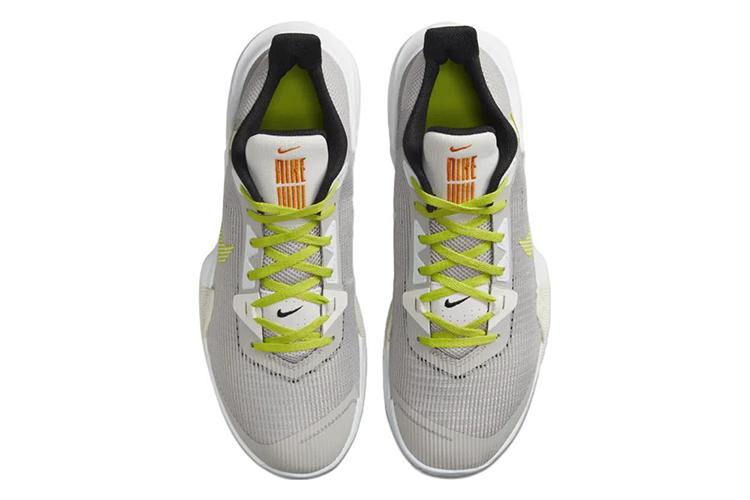 Баскетбольные кроссовки мужские Nike Air Max Impact 3, light iron ore atomic green, 44 EU