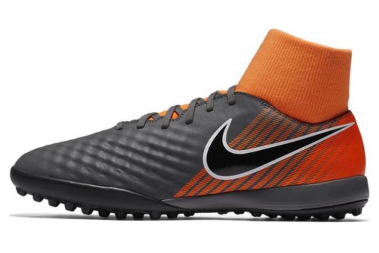 Бутсы мужские Nike Obrax 2 Academy Df темно-серые оранжевые, 40.5 EU