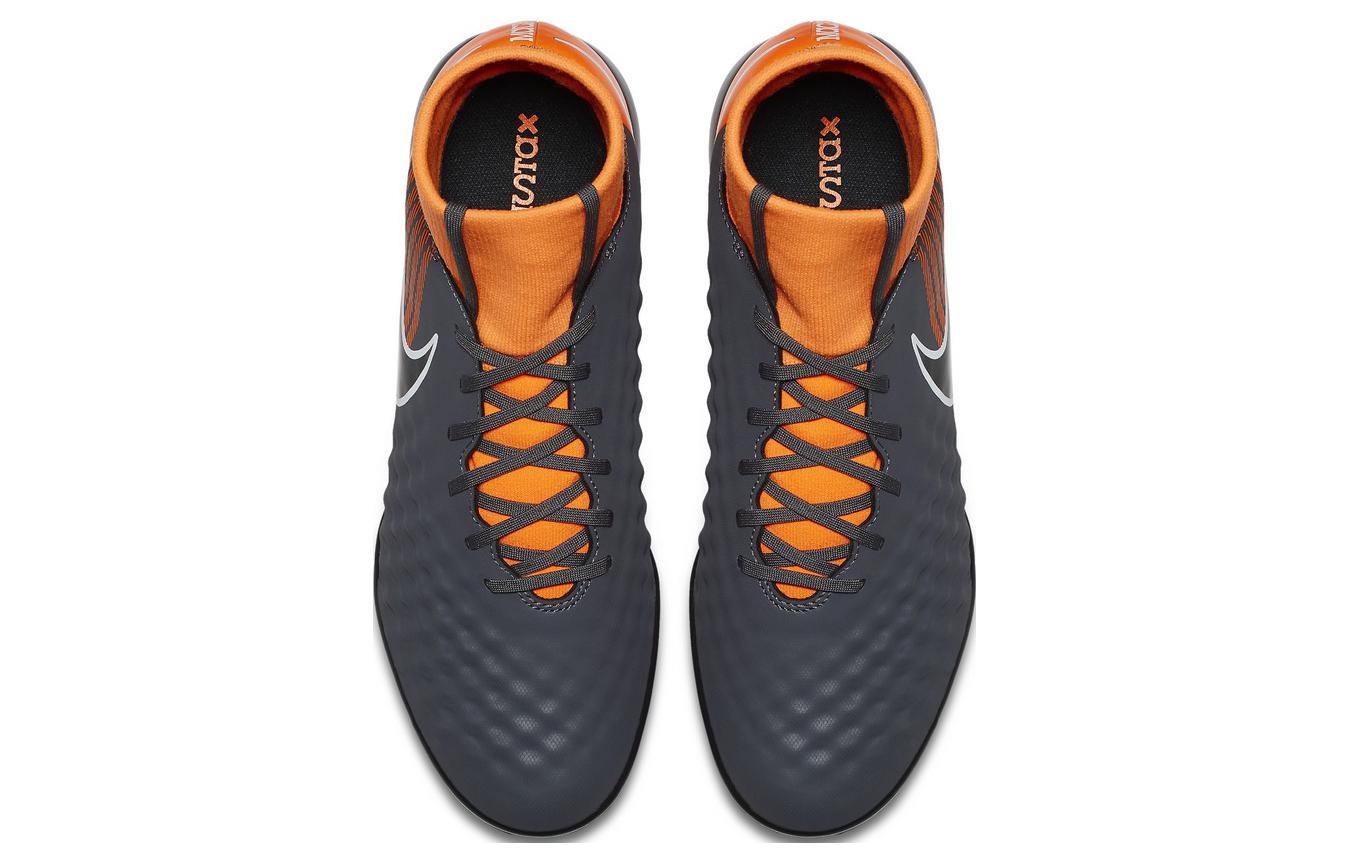 Бутсы мужские Nike Obrax 2 Academy Df темно-серые оранжевые, 40.5 EU