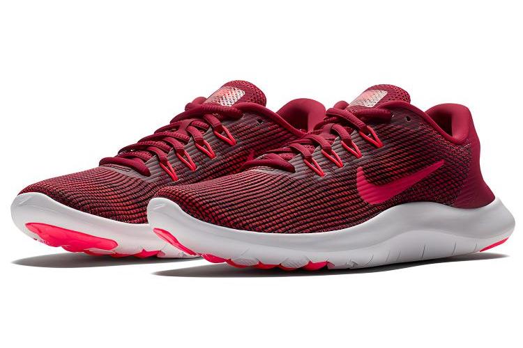 Кроссовки женские Nike Flex 2018 RN белые/красные, 35.5 EU