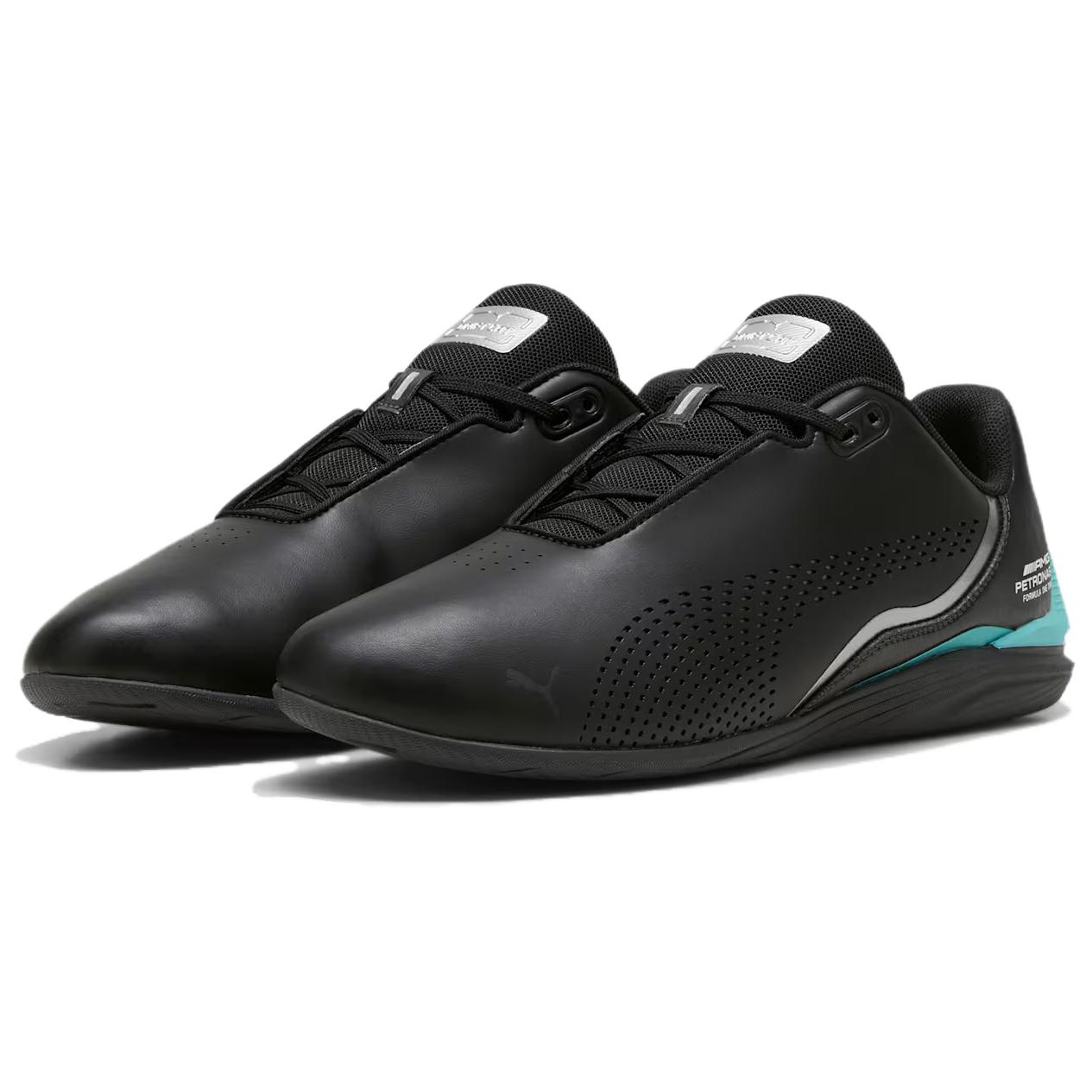 Велотуфли унисекс PUMA Drift Cat Decima черные/зеленые, 44 EU