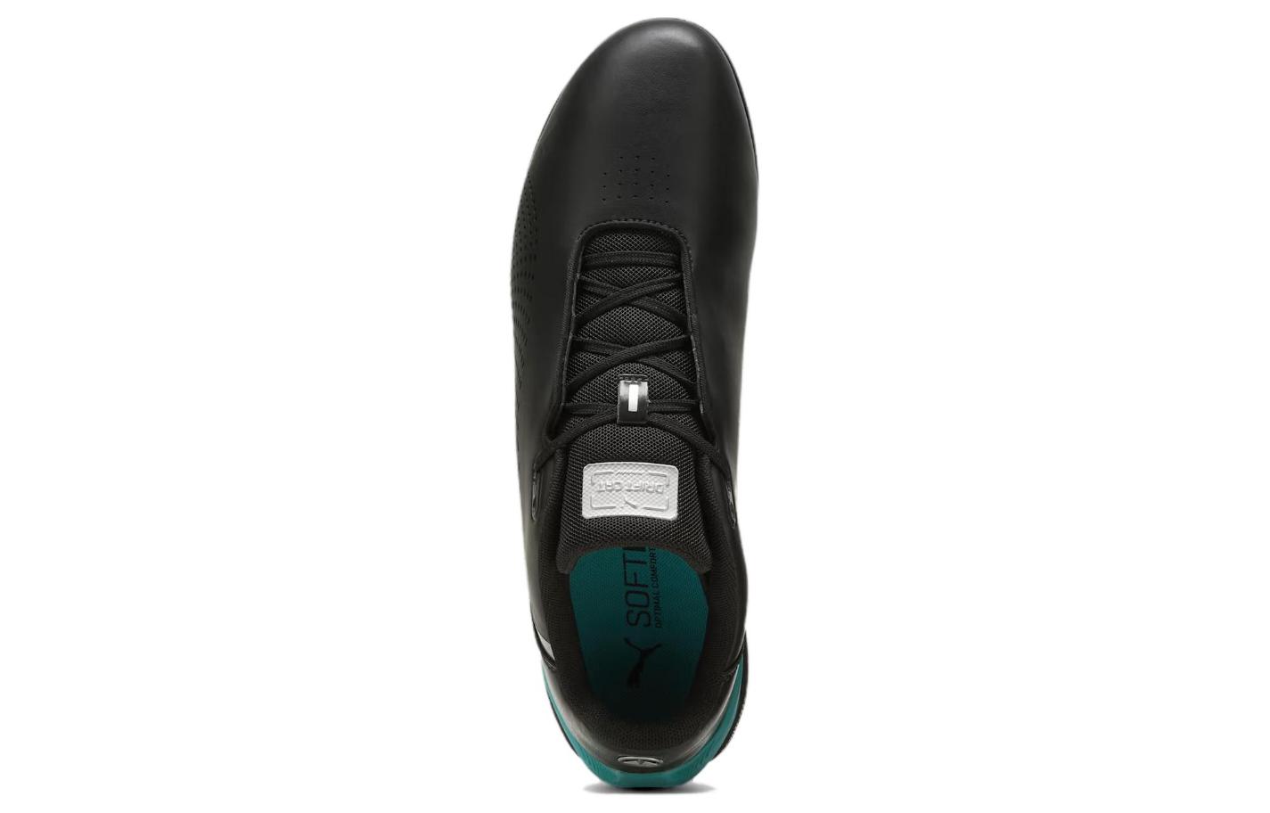 Велотуфли унисекс PUMA Drift Cat Decima черные/зеленые, 44 EU