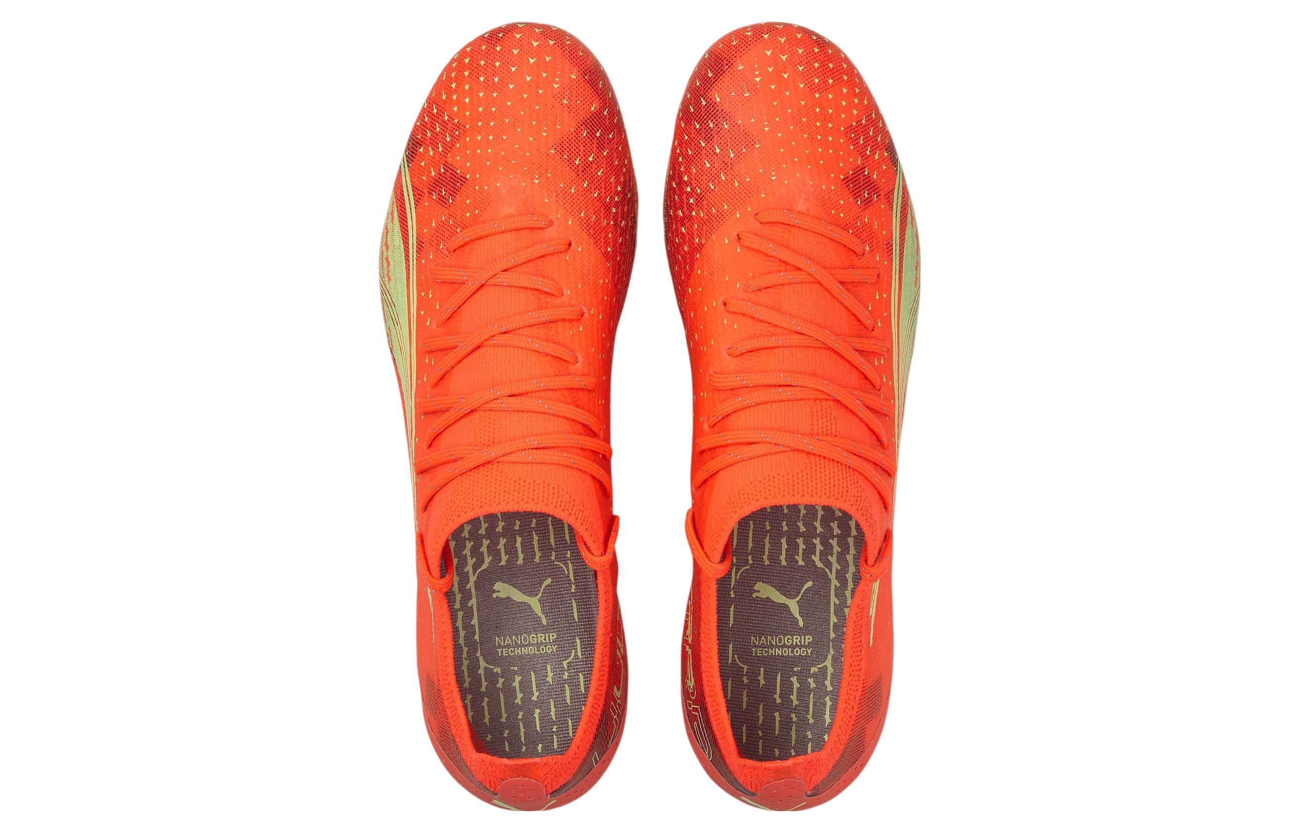 Футбольные бутсы женские PUMA Ultra Play orange gold, 38 EU