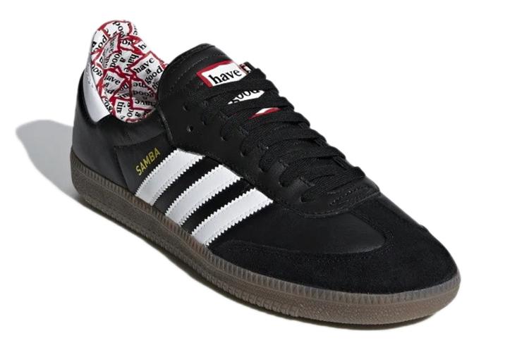 Кроссовки унисекс Adidas Samba Have A Good Time черные-белые, 41 1/3 EU