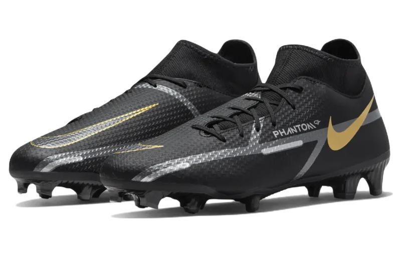 Футбольные бутсы мужские Nike Phantom GT2 Academy DF MG черные металлик, 38 EU