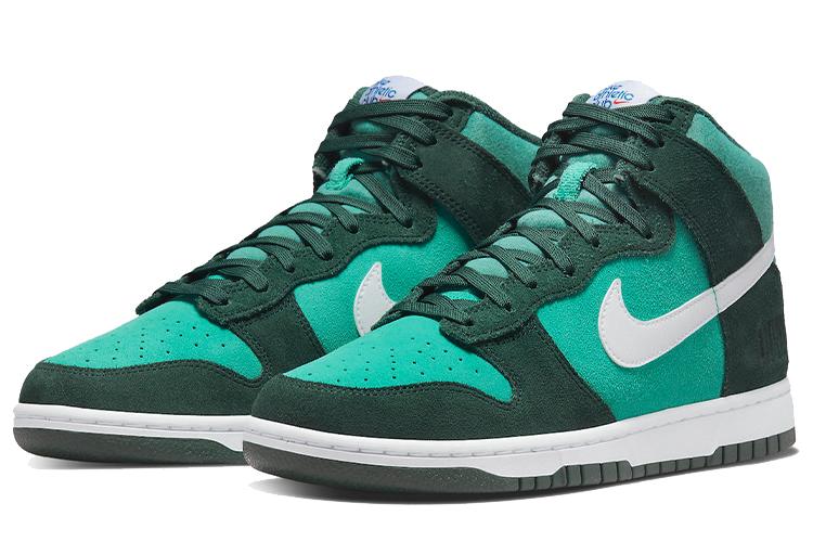 Кроссовки мужские Nike Dunk High Retro Se Athletic Club Pro зелёные, 42 EU
