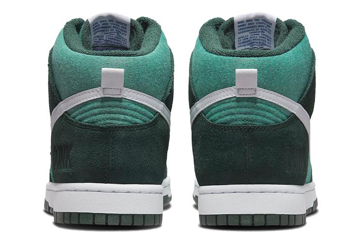 Кроссовки мужские Nike Dunk High Retro Se Athletic Club Pro зелёные, 42 EU