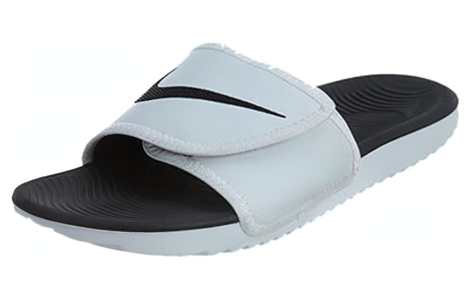 Шлепанцы унисекс Nike Kawa Adjust белые, 44 EU