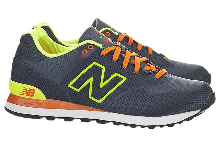 Кроссовки мужские New Balance 574 Woven Low Cut синие/желтые, 42 EU