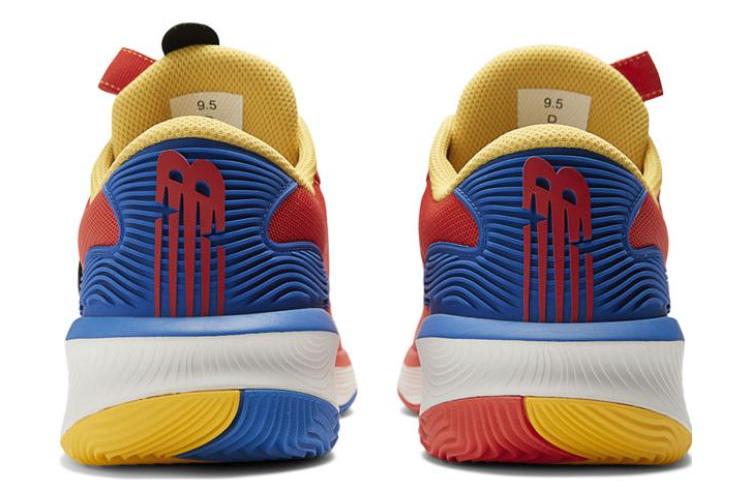 Кроссовки унисекс New Balance Hesi Low Neo Flame красные, синие, желтые